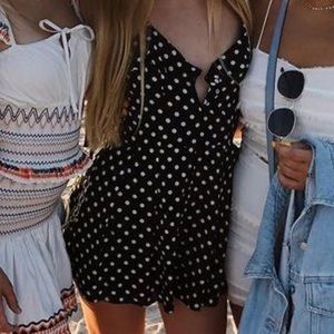 Polka dot romper